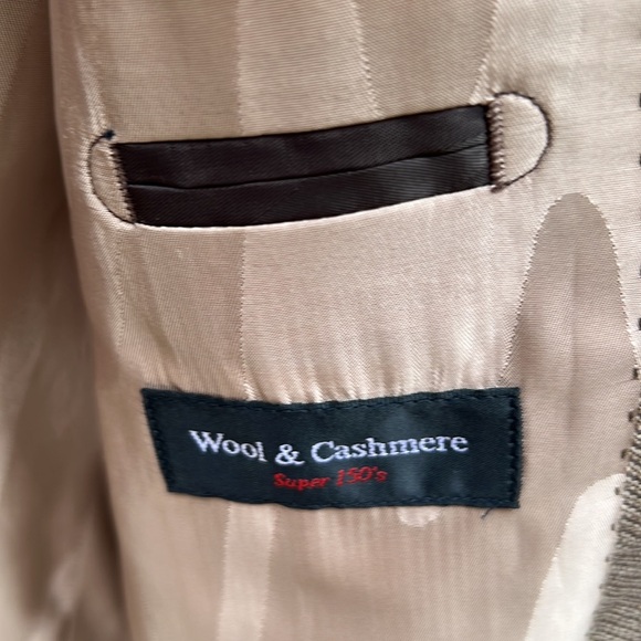 Matarazzi Uomo Venezia Brown Wool/Cashmere Blazer Size 52 - Picture 10 of 14